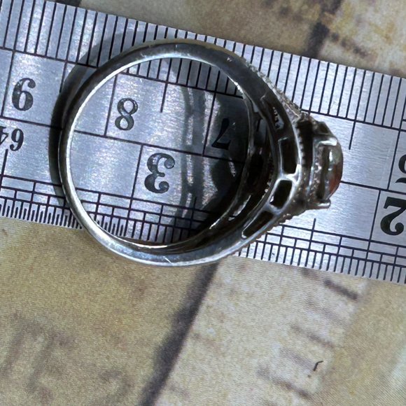 Estate Mystic Topaz Sterling Silver Marked 925 Round Cut Ring D'Joy - Picture 6 of 9